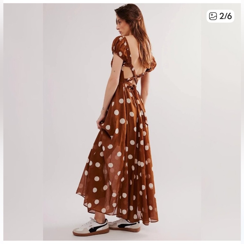 Free People
Free People Ultraviolet Dress Oak Combo Smocked  Polka Dot
Maxi